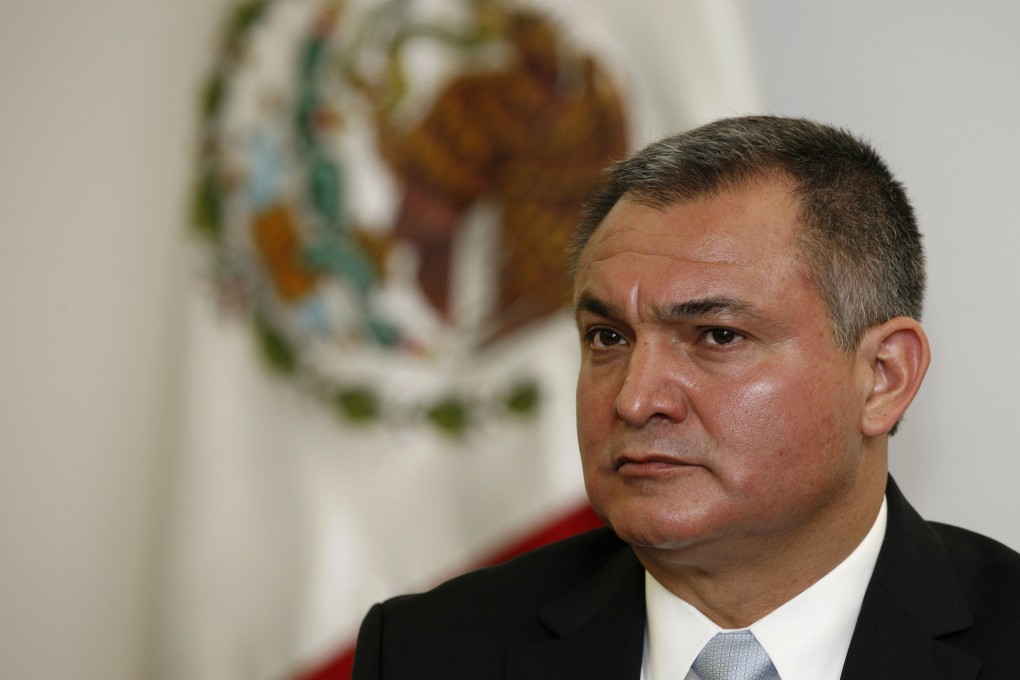 Mexico’s Secretary of Public Safety Genaro Garcia Luna attends a press conference in Mexico City in October 2010. Photo: AP