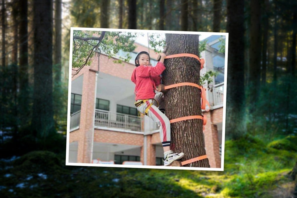 “Everybody is thrilled”, physical education teacher Lan Xunxin says of the new rewards. “The kids haven’t had such experiences during their childhood.” Photo: SCMP composite/Weibo
