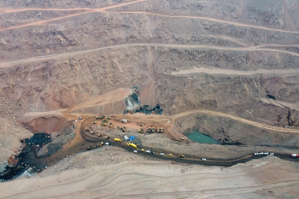 The collapse at an open-pit mine in the Alxa League region left two dead and over 50 missing, according to local media. Photo: Xinhua