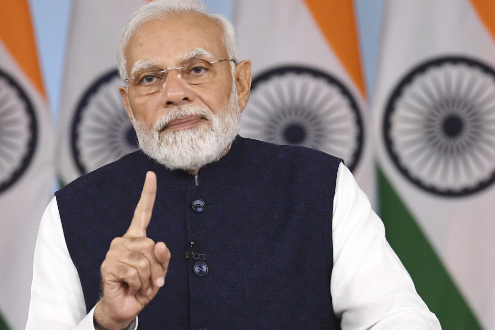 Indian Prime Minister Narendra Modi addresses finance ministers and central bank governors at G20 meeting in Bangalore. Photo: AP