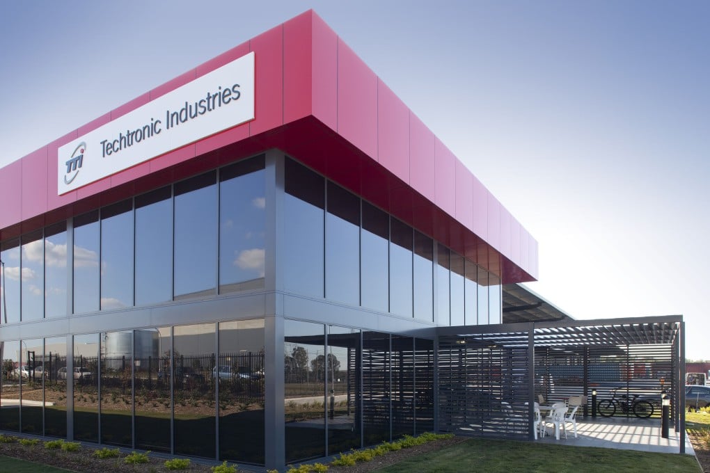 An undated photograph of Techtronic Industries Company Limited, which designs, manufactures, and markets power tools, outdoor power equipment, accessories, hand tools, layout and measuring tools, floorcare and appliances.