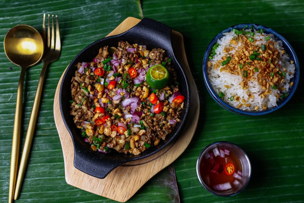 Barkada’s vegan sizzling mushroom sisig, a modern take on a classic Filipino dish. The restaurant in Central is the latest of several serving Filipino cuisine to open in Hong Kong. Photo: Barkada