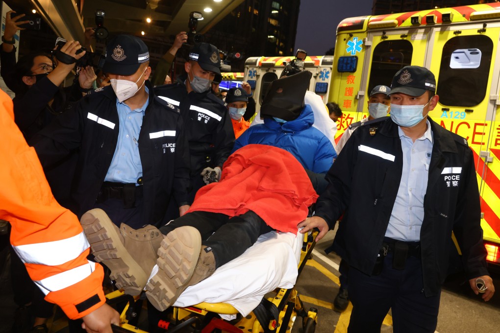 Alex Kwong was arrested on Saturday afternoon and later taken to hospital after complaining of feeling unwell. Photo: Dickson Lee