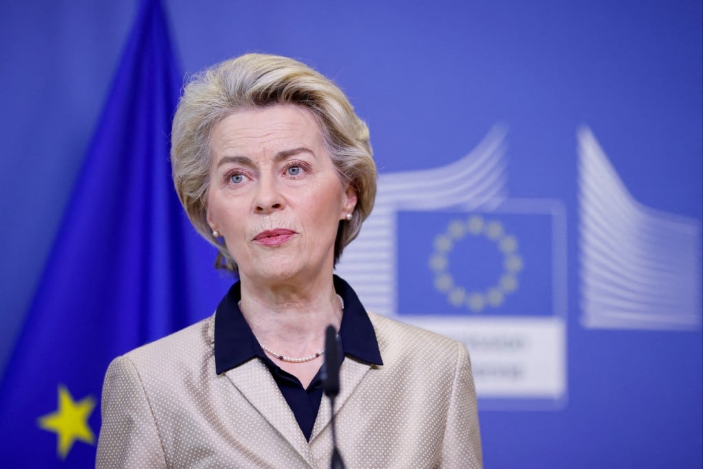 European Commission President Ursula von der Leyen in Brussels, Belgium on February 16 Photo: Reuters