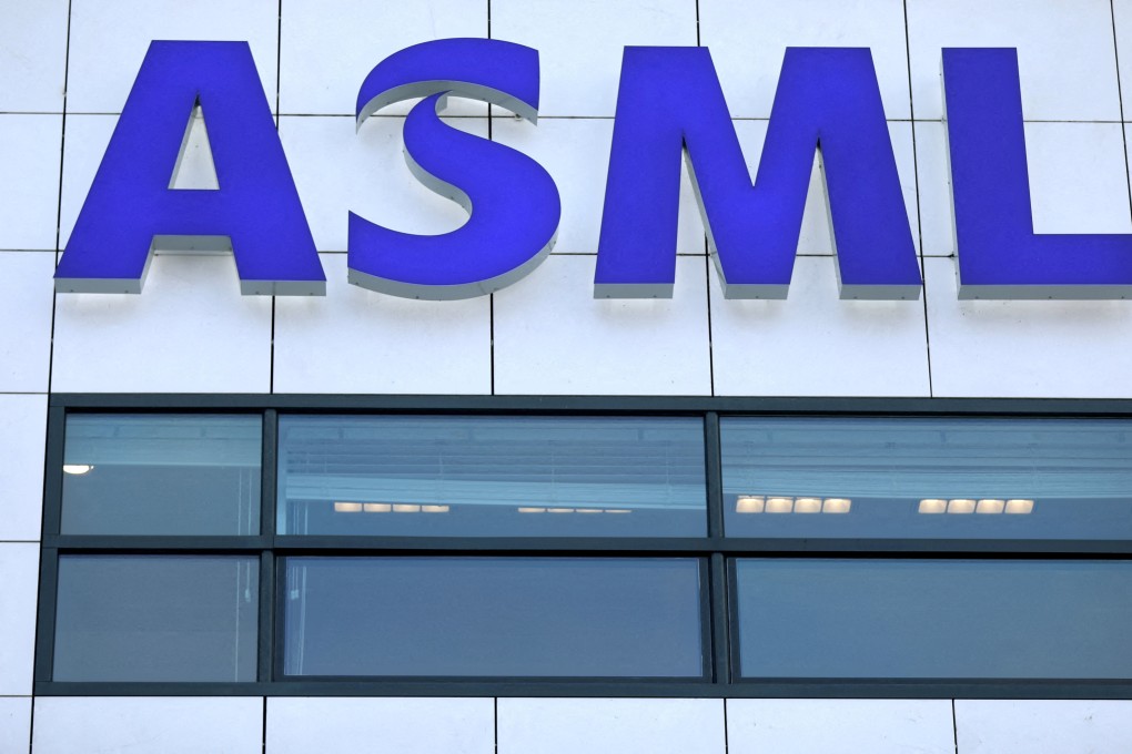 The ASML logo is seen at company’s headquarters in Eindhoven, Netherlands. Photo: Reuters