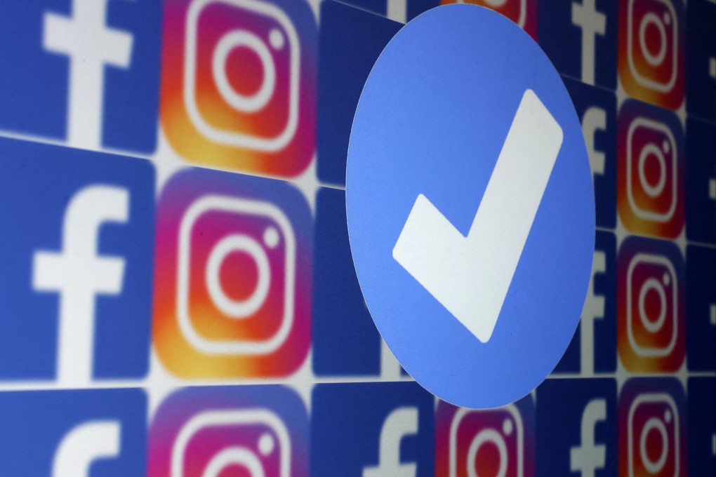 A blue verification badge and the logos of Facebook and Instagram are seen in this picture illustration taken on January 19, 2023. Photo: Reuters