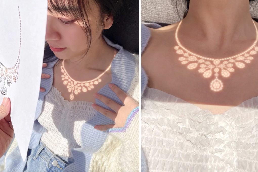 A video of the “necklace” on Douyin has received almost 40,000 comments after it was viewed more than 62 million times. Photo: SCMP composite/Douyin
