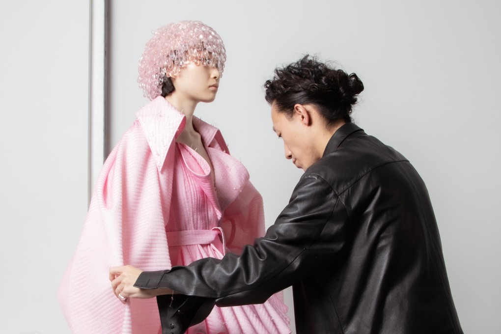 Robert Wun backstage ahead of his Paris Haute Couture Week debut. Wun is the only designer from Hong Kong to ever show on schedule during Paris Haute Couture Week. Photo: Robert Wun