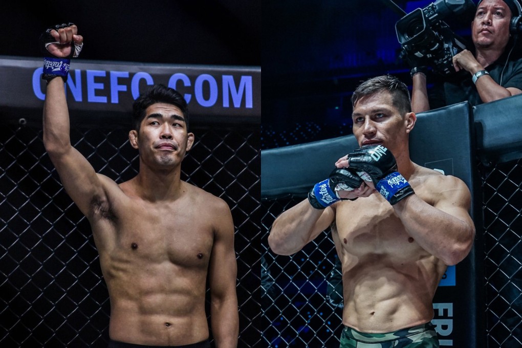 Ok Rae-yoon (left) and Lowen Tynanes. Photos: ONE Championship.