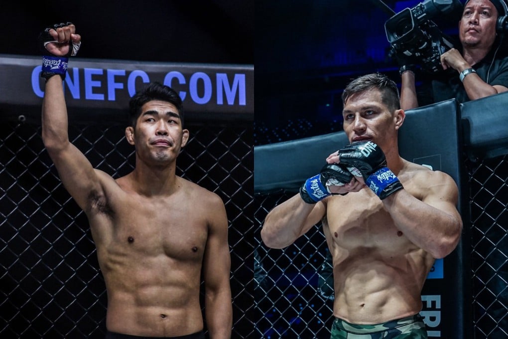 Ok Rae-yoon (left) and Lowen Tynanes. Photos: ONE Championship.