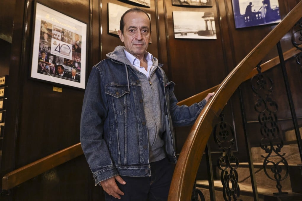 Massimo Gavina, pictured at the Foreign Correspondents’ Club in Hong Kong, was diagnosed with stage 4 colon cancer in 2019. The cancer spread, and his last hope is robotically assisted surgery in Italy, for which he is crowdfunding to cover the costs. Photo: K. Y. Cheng