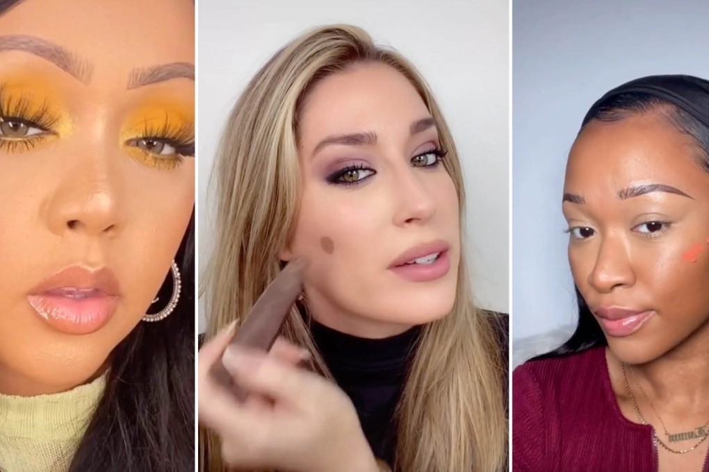 Stills from a series of TikTok videos of women using beauty products. Consumers, once sucked into the idea that eternal youth was theirs if they clicked the link promoted by an influencer, are waking up to the fact that they were being had. This includes de-influencers too. Photo: TikTok