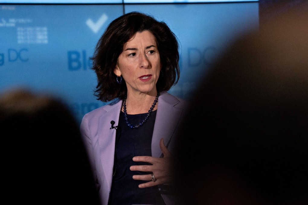 Gina Raimondo, US Secretary of Commerce, speaks during an interview in Washington on March 2, 2023. Photo: Bloomberg