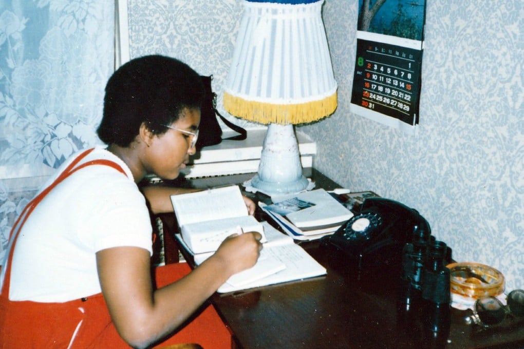 Monica Macias catches up on homework in Pyongyang. Photo: Handout/Duckworth Books