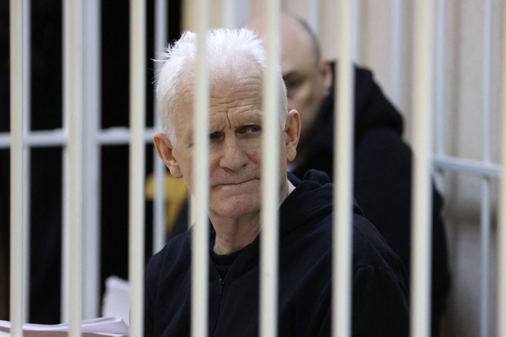 Nobel Prize winner Ales Bialiatski is sentenced to 10 years in prison, in a case his supporters see as punishment for his human rights work. Photo: AFP