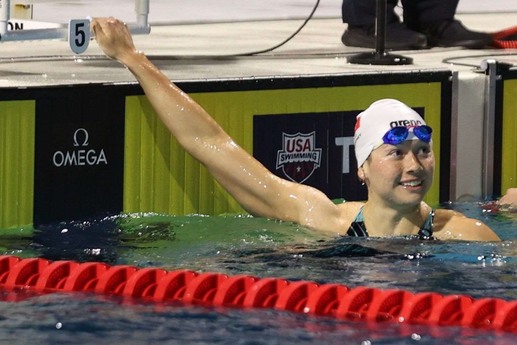 Siobhan Haughey seized her first opportunity to qualify for the Paris Olympics at the Pro Swim Series in Florida. Photo: Swimming Association