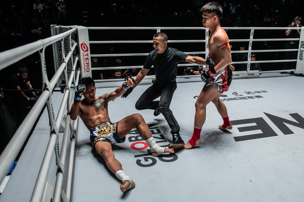 Rambolek Chor Ajalaboon defeats Theeradet Chor Hapayak via knockout. Photos: ONE Championship