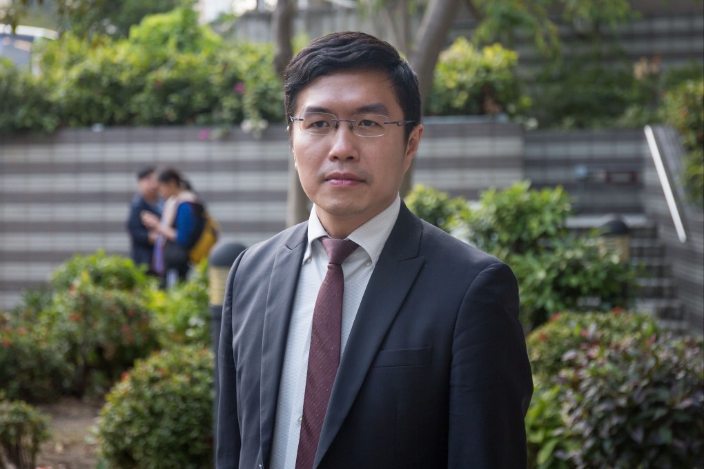 Au Nok-hin, a defendant-turned prosecution witness in the trial of 47 opposition figures. Photo: Brian Wong