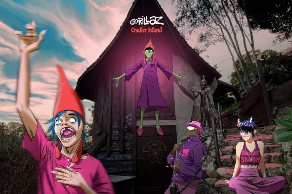 The cover of Gorillaz’ new album. The group’s illustrator Jamie Hewlett says he and co-founder Damon Albarn were inspired by the “segregated” world we live in. Photo: Gorillaz