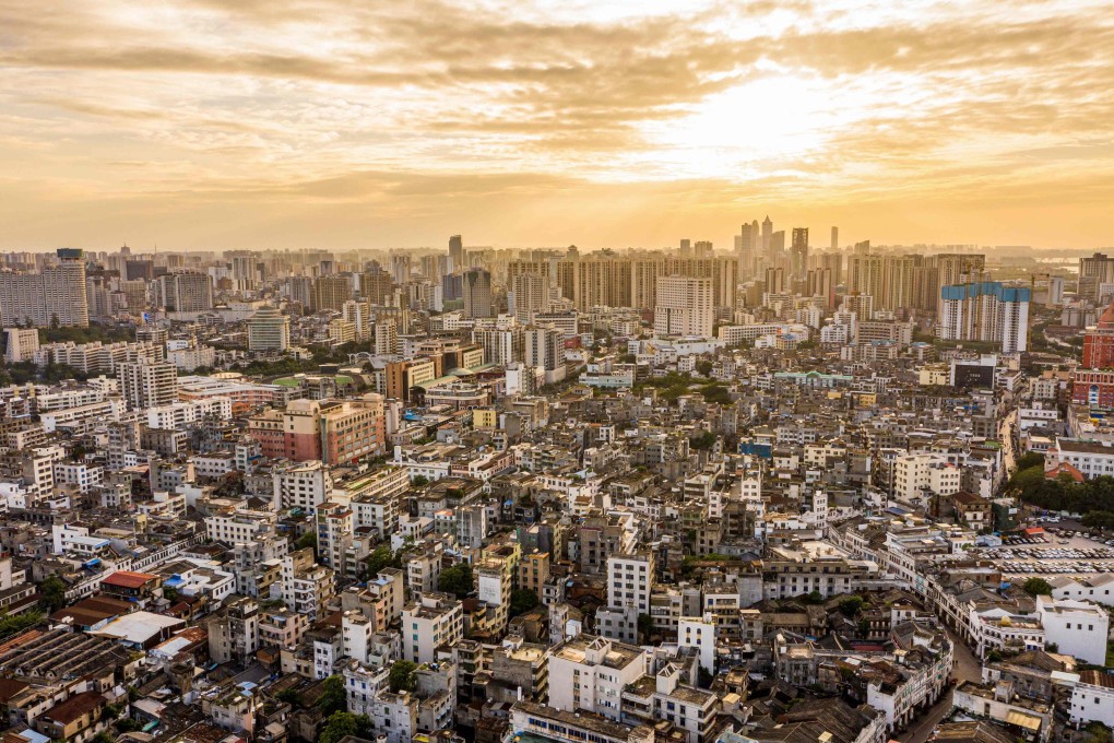This photo taken on March 2, 2023 shows an aerial view of residental buildings in Haikou, in China’s southern Hainan province. Photo: AFP