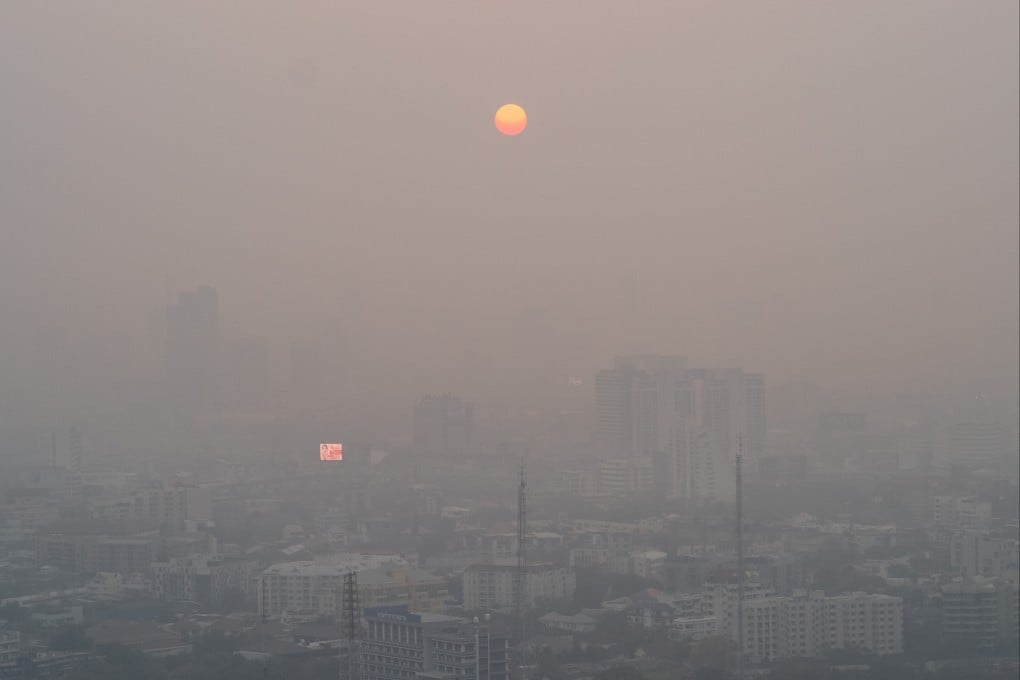 Thailand’s capital Bangkok seen shrouded in smog during sunrise on Tuesday. Air pollution kills 6.7 million people a year globally. Photo: Reuters