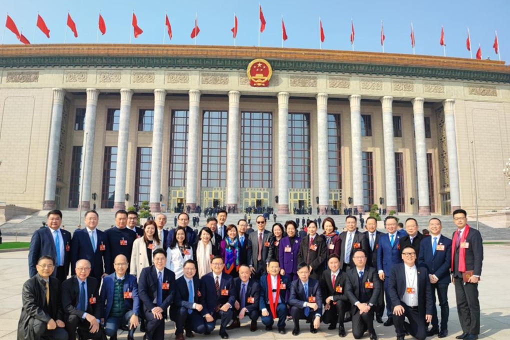 Hong Kong delegates in Beijing. Photo: Handout