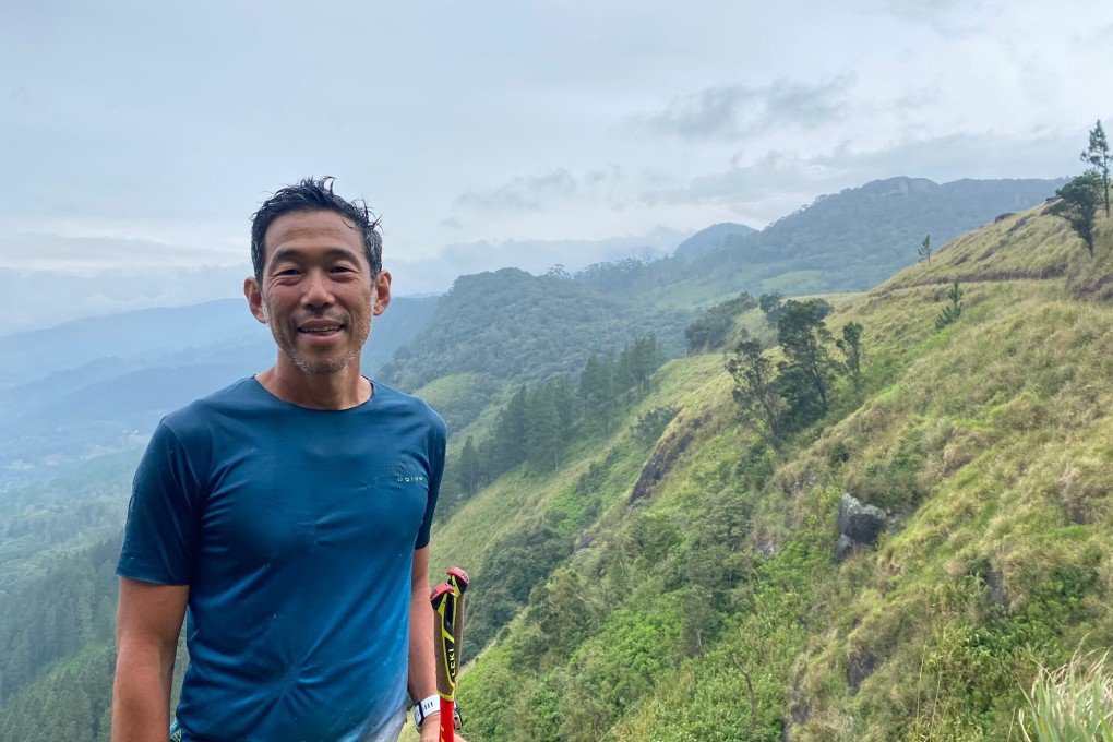 Hyun Chang Chung runs the 300km Pekoe Trail in Sri Lanka. Photo: Ainhoa Mombiela