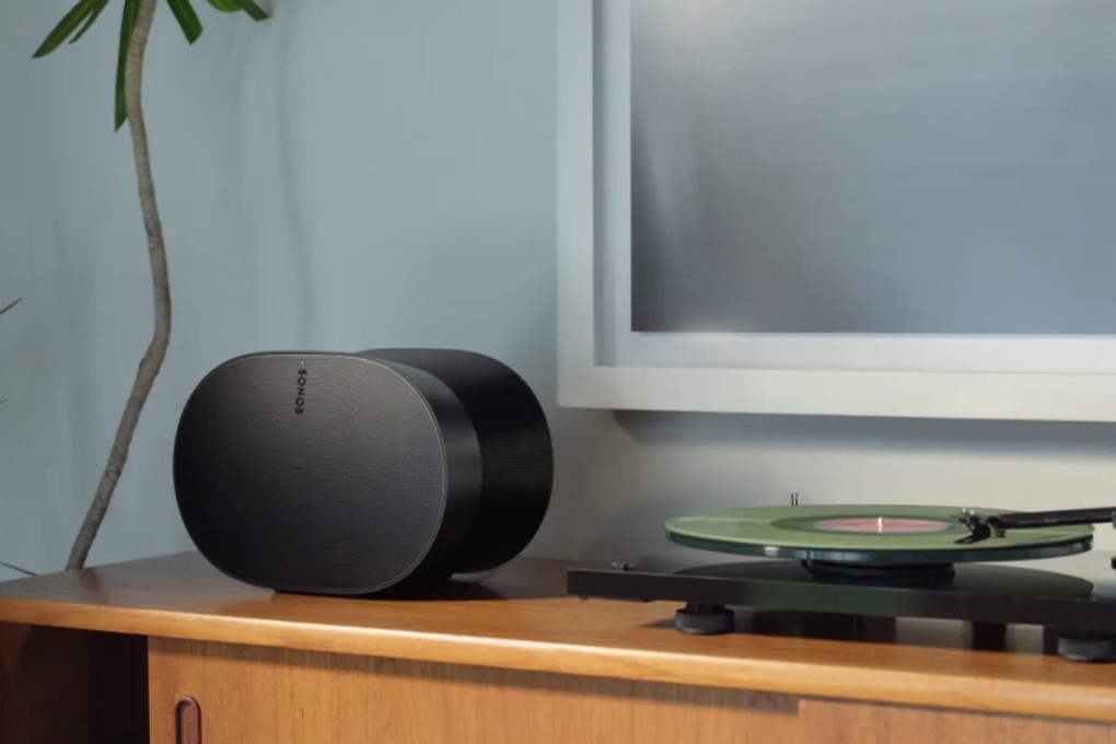 The Era 300 is Sonos’ latest home speaker and puts out spatial sound through its six amplifiers, four tweeters and two woofers. Photo: Sonos