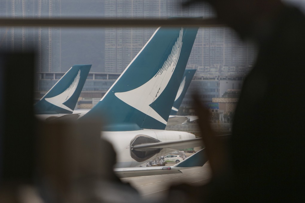 A Cathay plane parks at Hong Kong International Airport. Photo: Winson Wong
