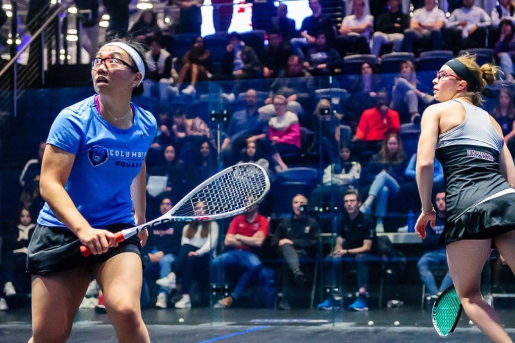 Simmi Chan in action at the CSA National Collegiate Individual Championships in Philadelphia. Photo: Columbia University