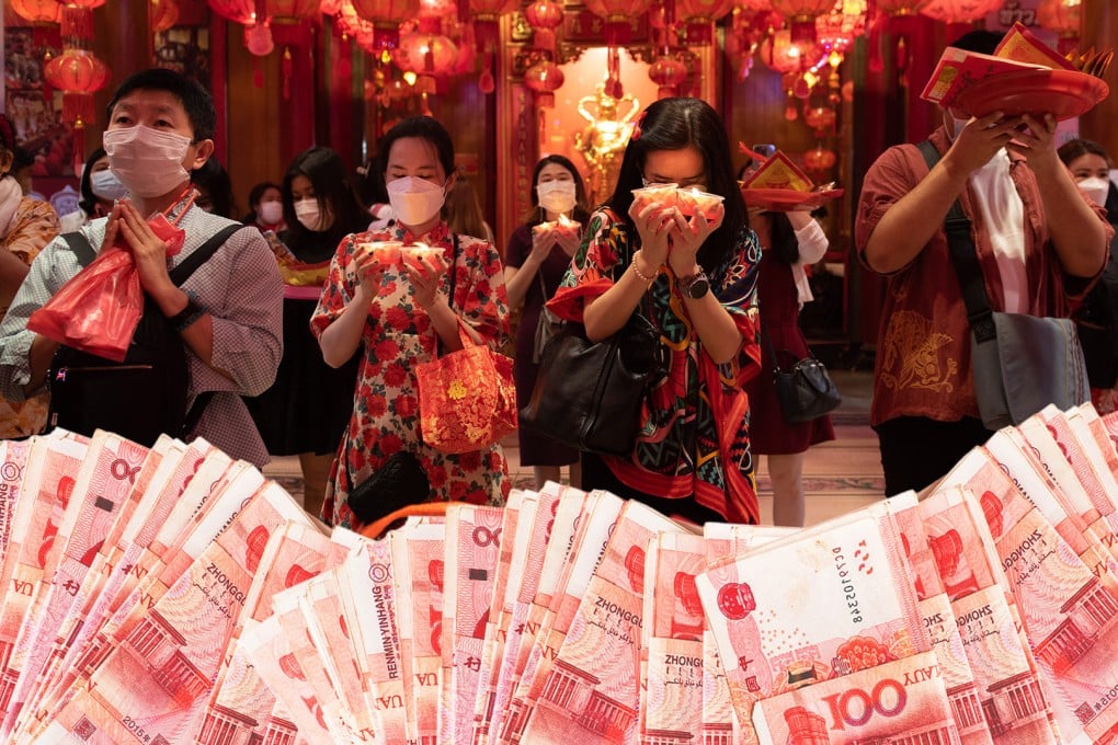 Chinese temples have seen a renaissance in recent years as young visitors seek good fortune and inner peace in the face of increasing stress and uncertainty in contemporary life. Photo: SCMP composite/Weibo