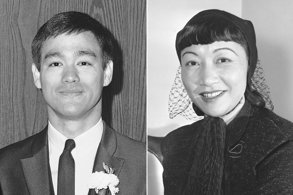 Bruce Lee in 1966 in Los Angeles and Anna May Wong in 1946. Descendants of the martial arts icon and the actress have met to talk about how both paved the way for Asians in Hollywood. Photo: AP