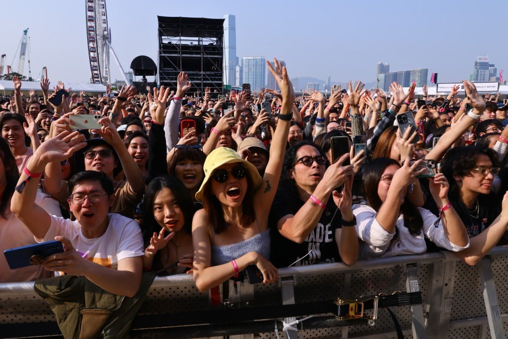 Hong Kong’s largest outdoor music festival, held at the Central Harbourfront, returned on March 3-5 after a four-year hiatus. Photo: Dickson Lee
