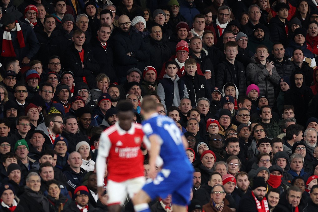 Arsenal vs Everton at The Emirates, on March 1, 2023. Watching Hong Kong football doesn’t compare to the Premier League, but it does offer an atmospheric alternative. Photo: Getty Images