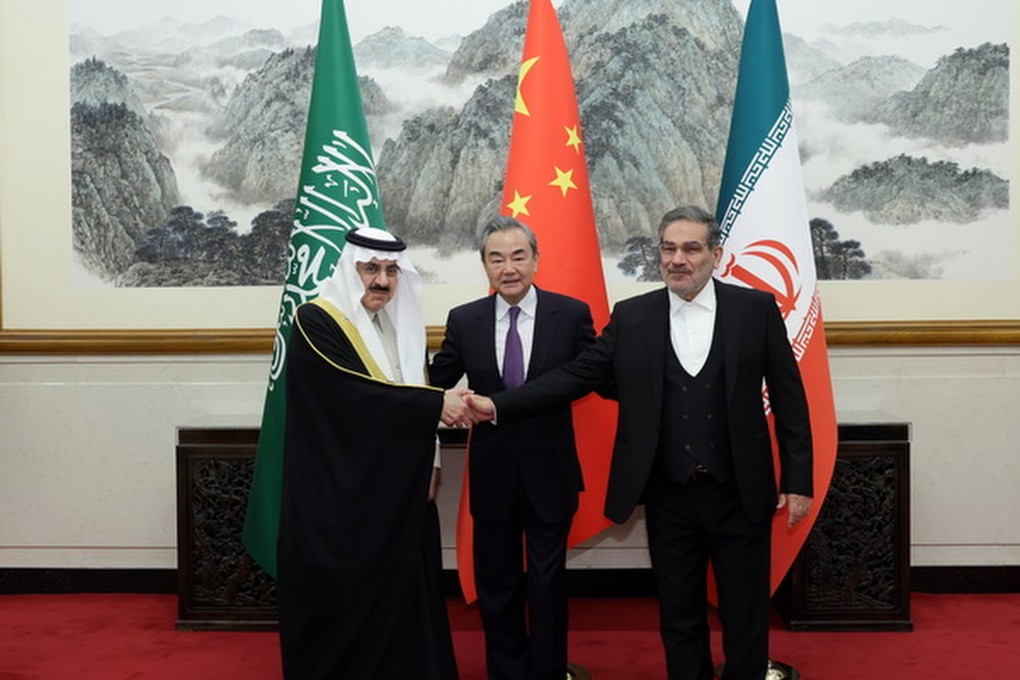 Iran and Saudi Arabia have agreed to resume diplomatic relations after four days of intensive previously undisclosed talks in Beijing. Photo: Chinese foreign ministry