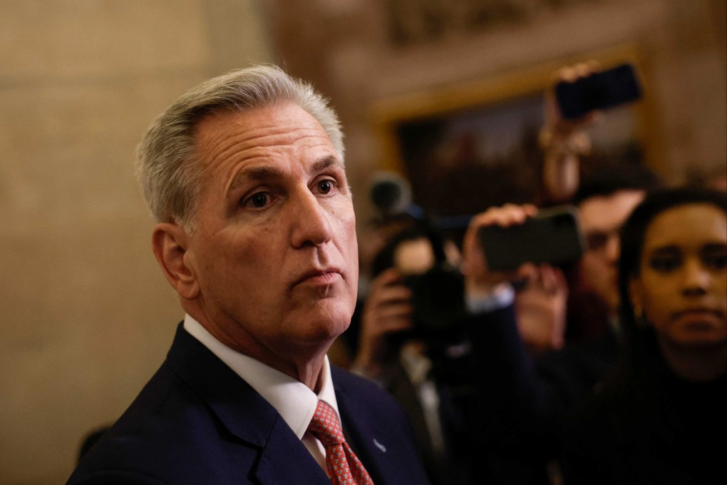US House Speaker Kevin McCarthy has been in discussions where and when to meet with Taiwanese President Tsai Ing-wen. Photo: Getty Images via AFP