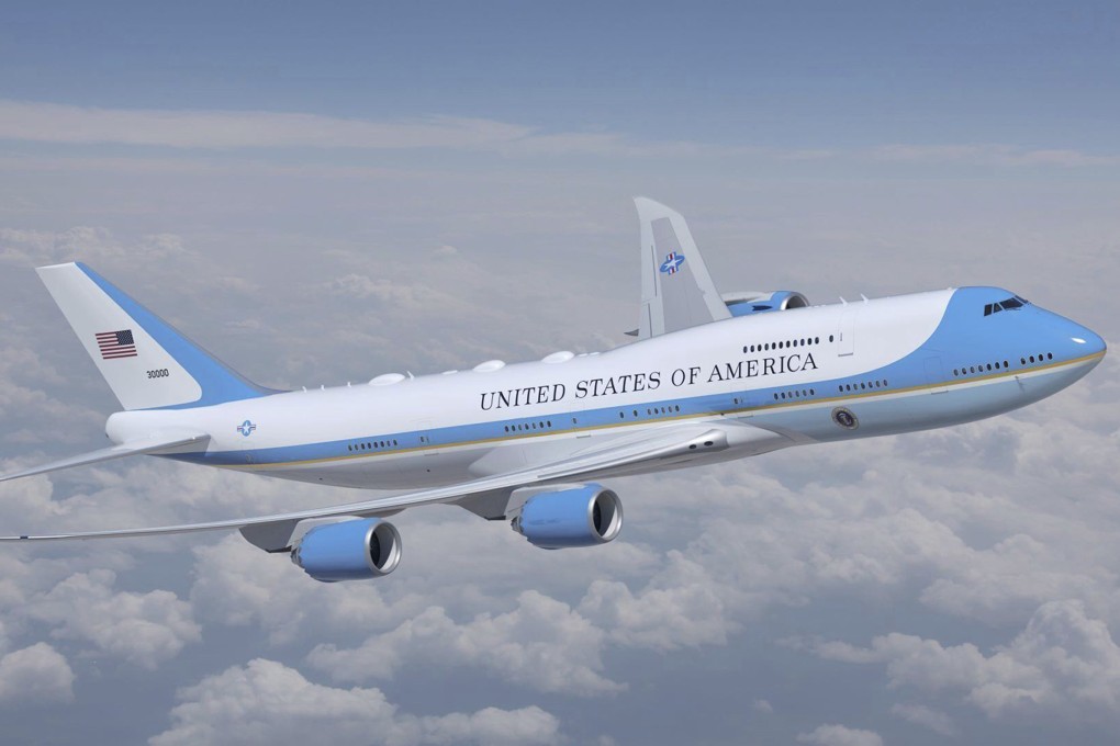 An artist rendering provided by the US Air Force shows the new livery design for Air Force One, selected by US President Joe Biden. Photo: US Air Force via AP