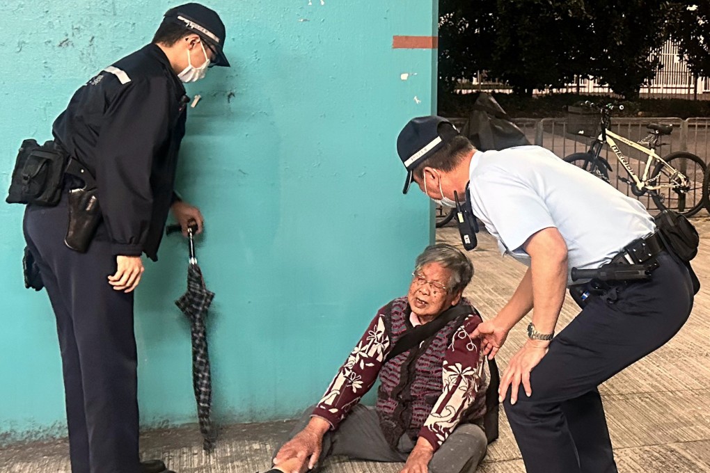 A 90-year-old licensed street hawker Chan Tak-ching had her roast chestnut trolley confiscated after being accused of asking a relative, a non-license holder, to look after her belongings temporarily while she was away for a toilet break. Photo: SCMP/ Natalie Wong
