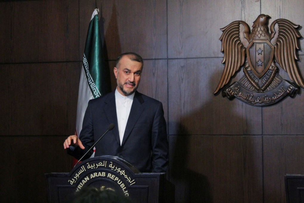 Iranian Foreign Minister Hossein Amirabdollahian in Damascus, Syria on Thursday. Photo: Reuters