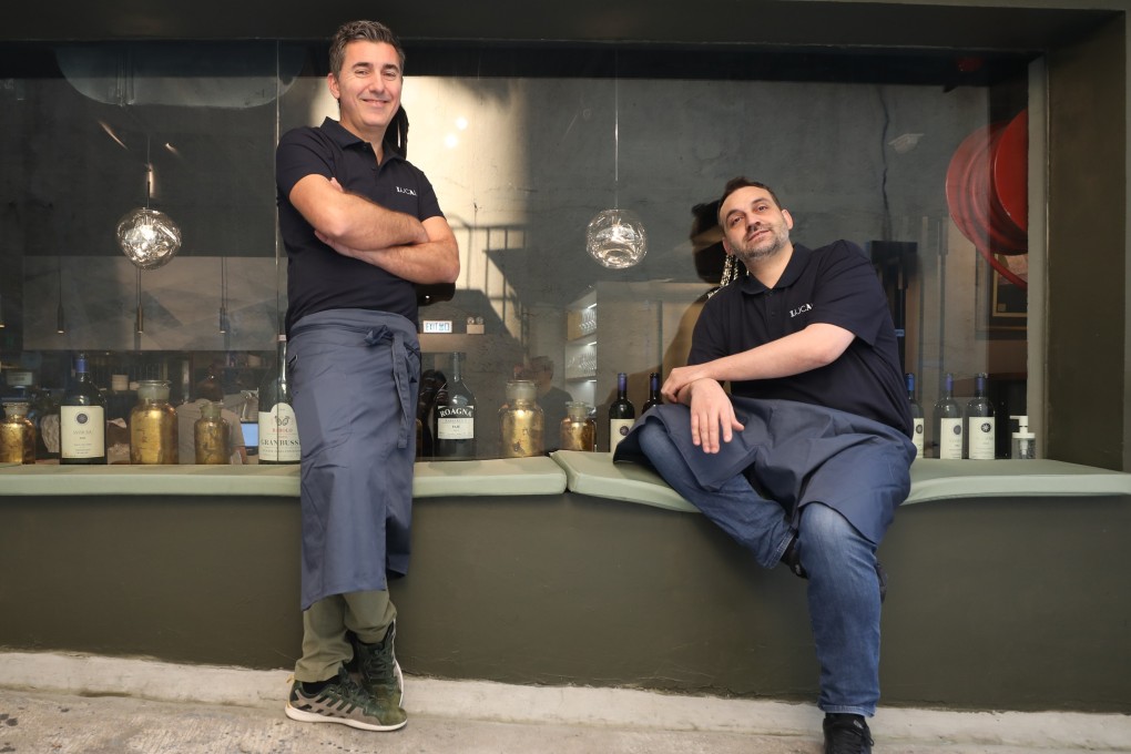 Lucale’s Italian chefs Alessandro Angelini (left) and Luca De Berardinis at their restaurant in Sai Ying Pun, Hong Kong. Photo: Xiaomei Chen
