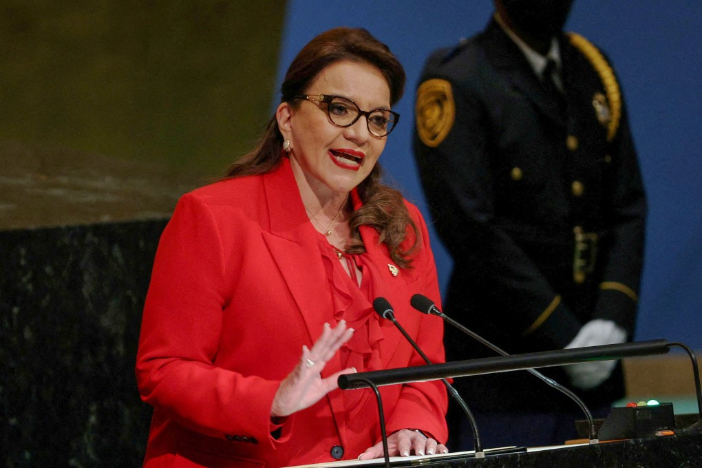 Honduran President Xiomara Castro tweeted on Tuesday that the move to formalise relations with Beijing was “a sign of my determination to comply with the government plan and expand borders freely”. Photo: Reuters