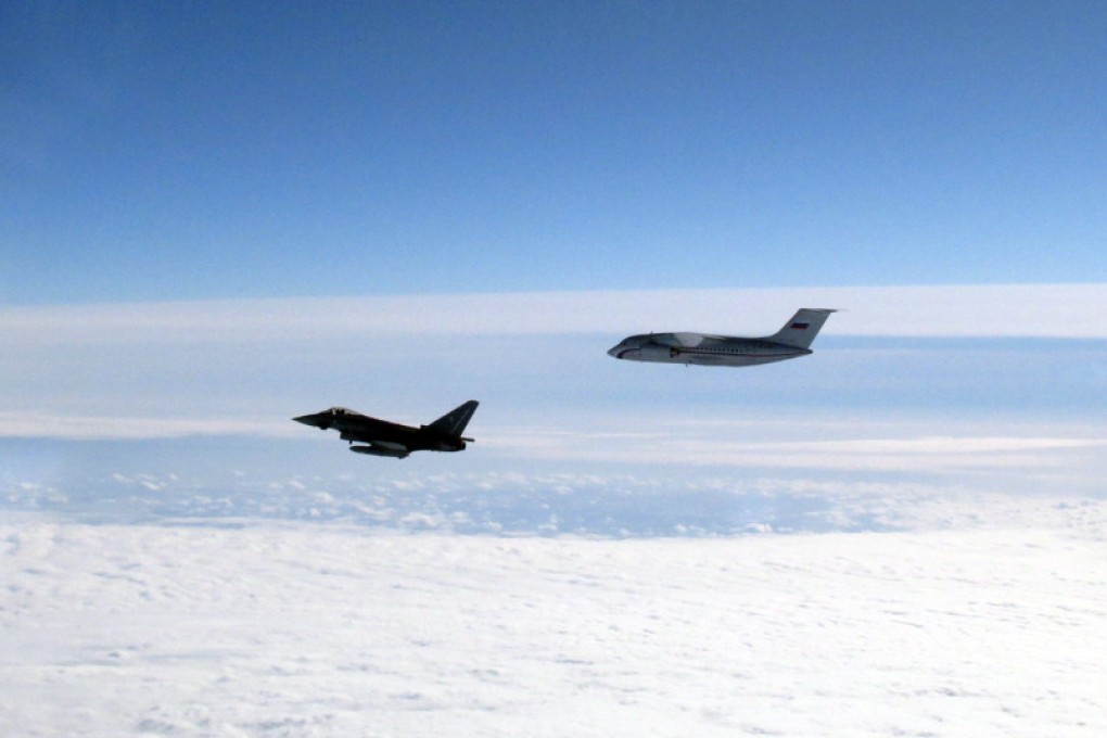 On Tuesday, British and German air force fighter jets were scrambled to intercept a Russian aircraft near Estonian airspace. Photo: UK Ministry of Defence via AP