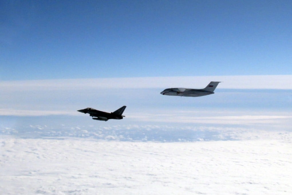 On Tuesday, British and German air force fighter jets were scrambled to intercept a Russian aircraft near Estonian airspace. Photo: UK Ministry of Defence via AP
