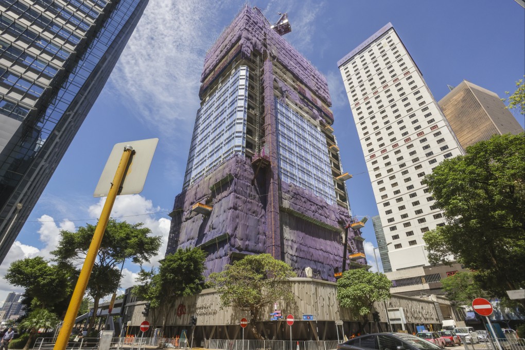 Li Ka-shing’s Cheung Kong Center II development in Hong Kong’s Central. The 41-storey office building is expected to be completed this year. Photo: Jonathan Wong