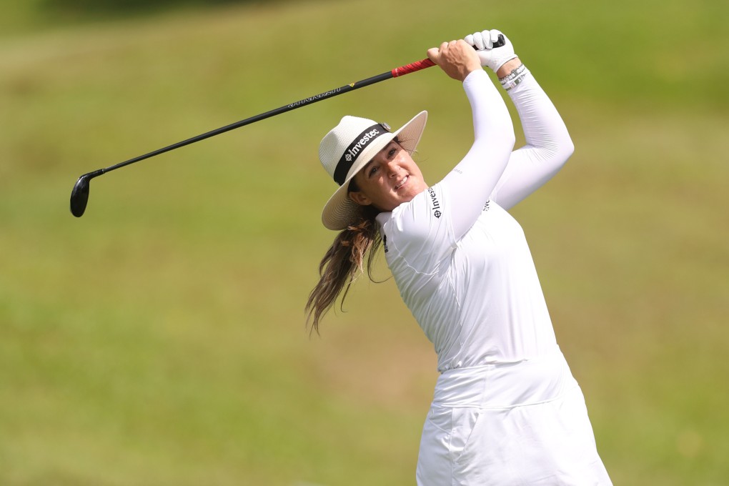 South Africa’s Nicole Garcia in action during the first round of the Aramco Team Series in Singapore at the Laguna National Golf Resort Club. Photo: ATS