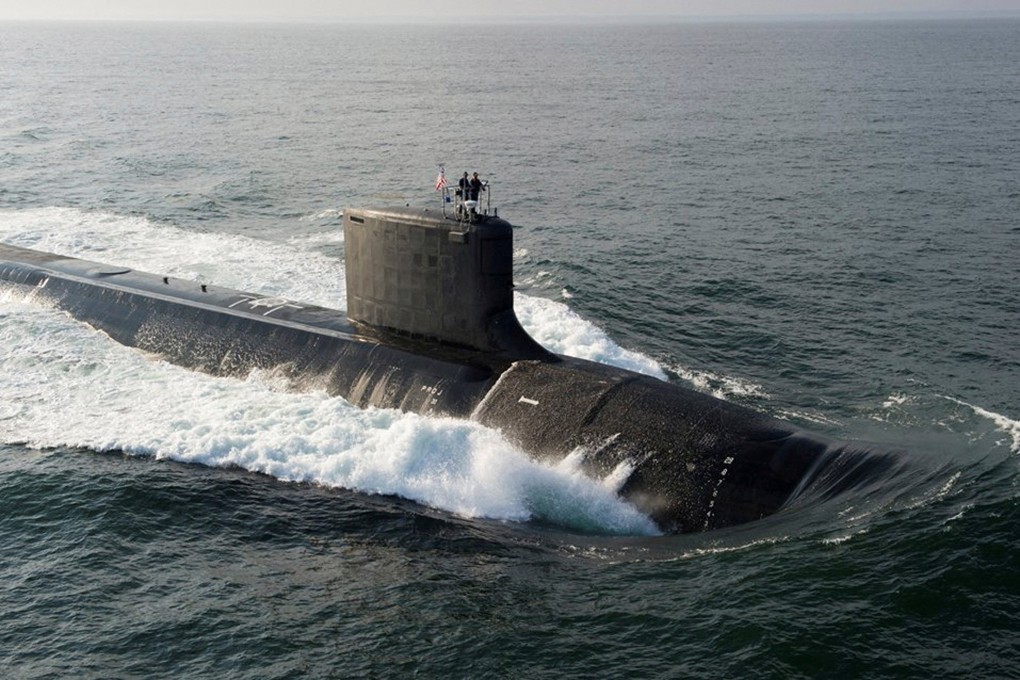 A US Virginia-class nuclear-powered submarine of the type that the US has agreed to sell to Australia under the Aukus pact. Photo: US Navy Handout via Reuters