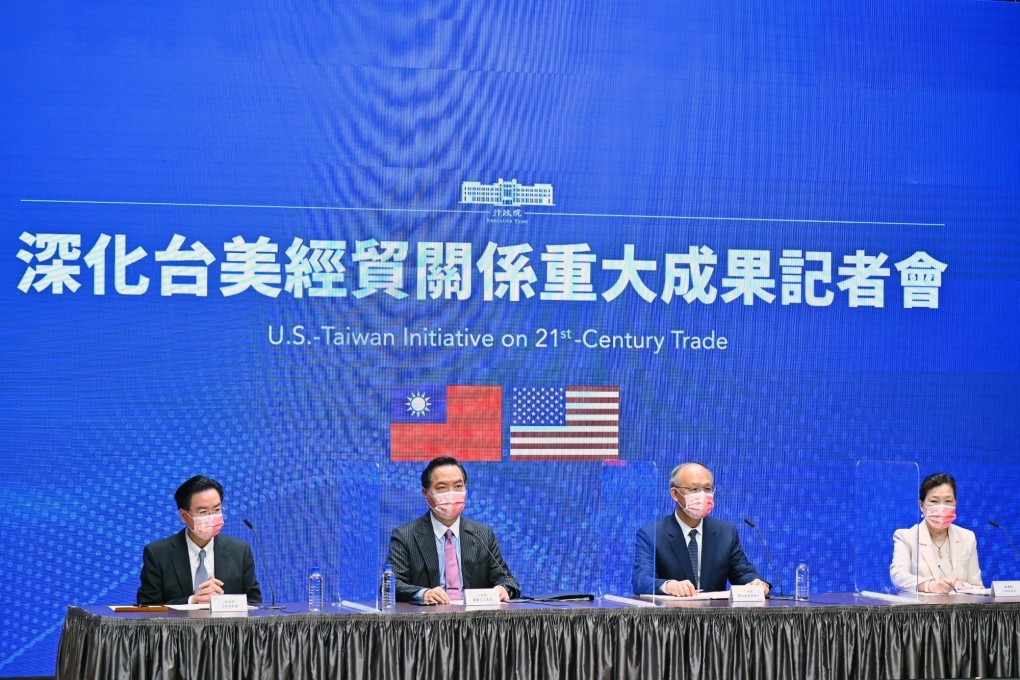 Taiwan and the US began trade talks last year following deterioration in each party’s ties with mainland China. Photo: Executive Yuan