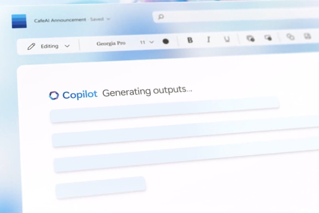Microsoft introduced its artificial intelligence-powered assistant Copilot for Office products on March 16 as it races to compete with Google. Photo: Microsoft 365, captured via YouTube