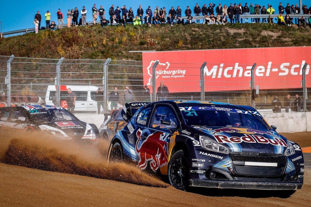 A World Rallycross series in Nuremburg, Germany in November 2022. Photo: FIA