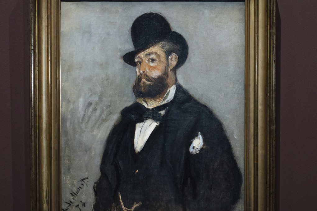 Leon Monet’s portrait by his brother Claude has never before been seen by the public, and features in the new exhibition at Paris’ Musée du Luxembourg which highlights the key role the ‘invisible’ Monet played in the development of Impressionism. Photo: AP